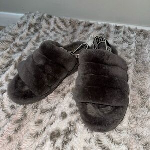 Grey ugg slippers used twice